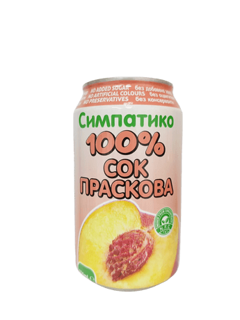 Simpatico 100% Натурален Сок Праскова – 330 мл