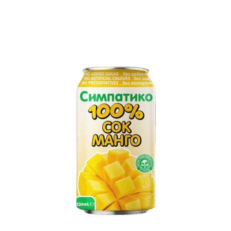 Simpatico 100% Натурален Сок Манго – 330 мл