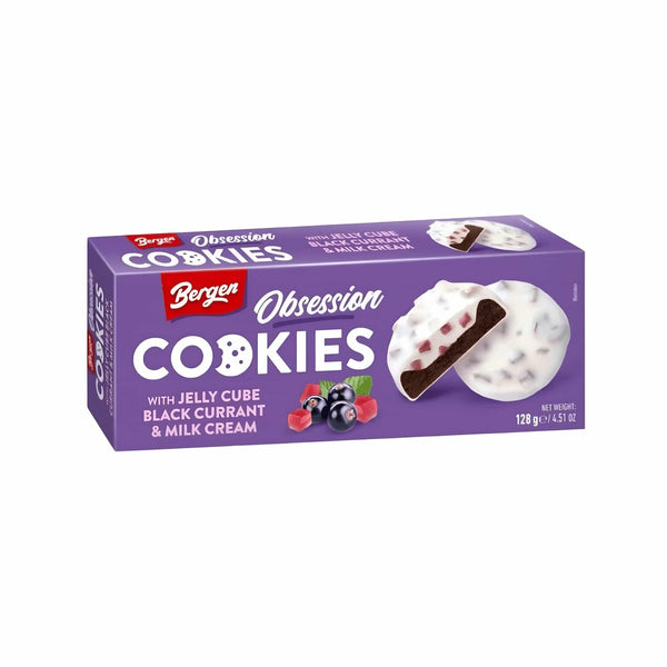 55. Bergen Biscuits Blackcurrant & Milk Cream 128g