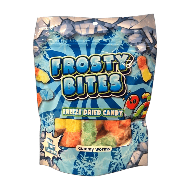 72. FROSTY BITES Candy Sour Worms 50g