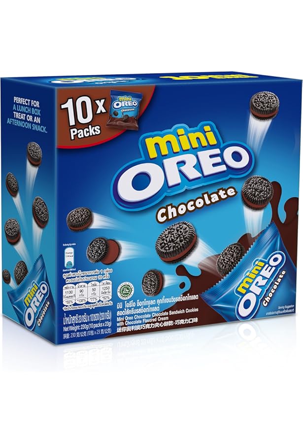 81. Oreo Mini Strawberry Cookies Zip Pack 61.3g x24 (INDO)