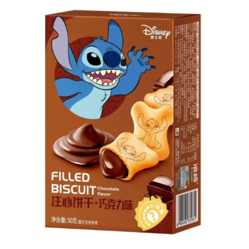 Disney Stitch Filled Biscuit Chocolate Flavor 50g