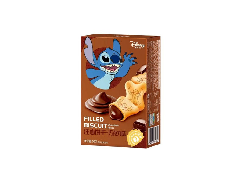 Disney Stitch Filled Biscuit Chocolate Flavor 50g