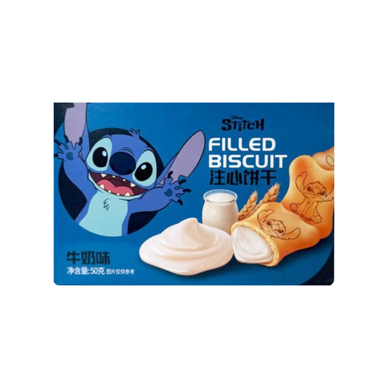 Disney Stitch Filled Biscuit Milk Flavor 50g