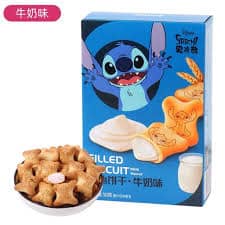 Disney Stitch Filled Biscuit Milk Flavor 50g