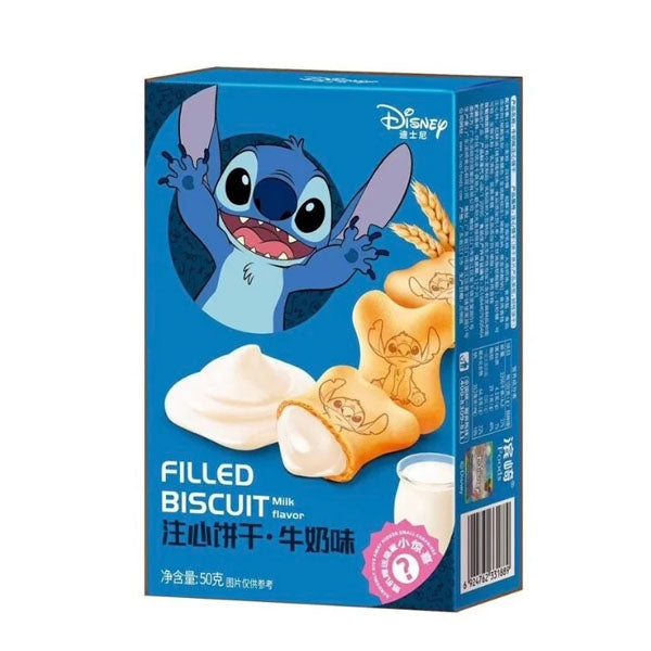 Disney Stitch Filled Biscuit Milk Flavor 50g