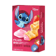 Disney Stitch Filled Biscuit Strawberry Flavor 50g