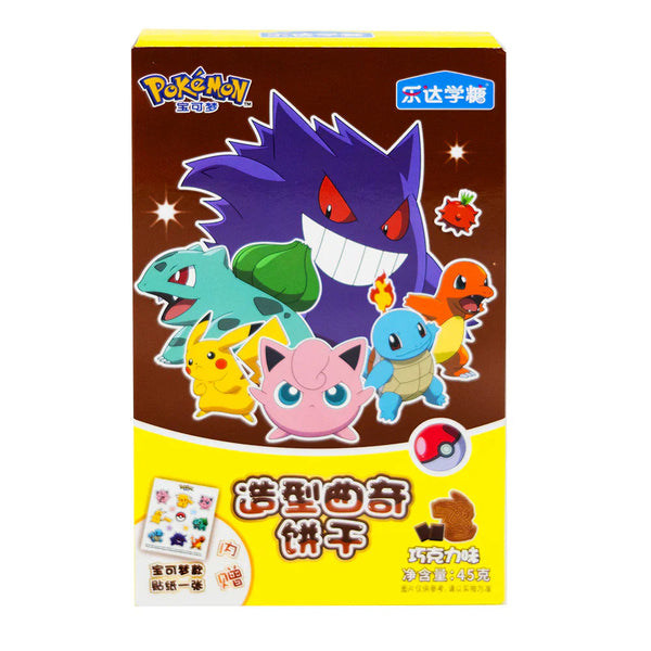 Pokemon Cookies Chocolate Flavor with Sticker 45g
