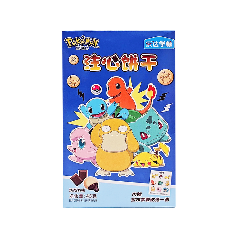 Pokemon Cookies Chocolate Flavor with Sticker 45g