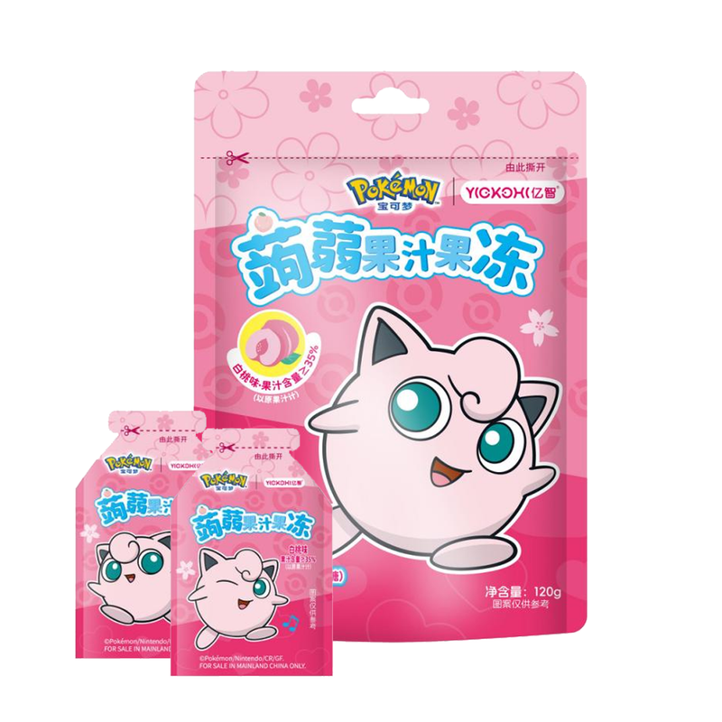 Pokemon Jelly White Peach Flavor 120g