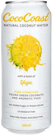 CocoCoast Natural Coconut Water Yuzu 320ml x24 (VN)