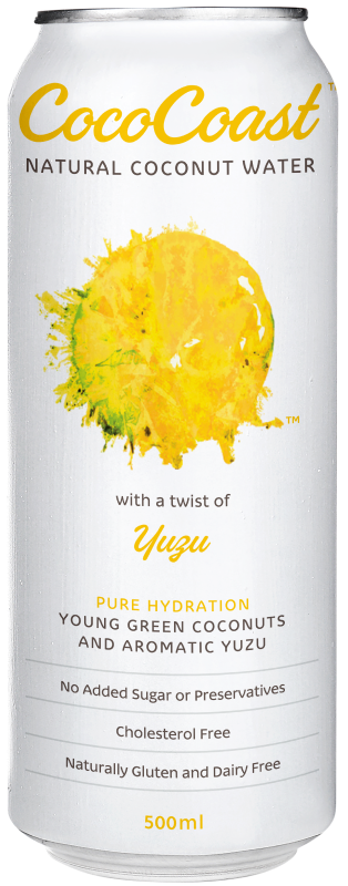 CocoCoast Natural Coconut Water Yuzu 320ml x24 (VN)