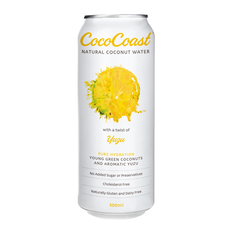 CocoCoast Natural Coconut Water Yuzu 320ml x24 (VN)