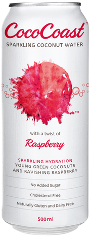 CocoCoast Sparkling Coconut Water Raspberry 320ml x24 (VN)