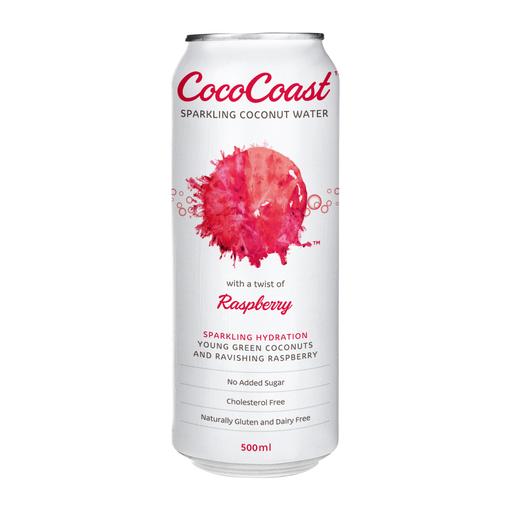 CocoCoast Sparkling Coconut Water Raspberry 320ml x24 (VN)