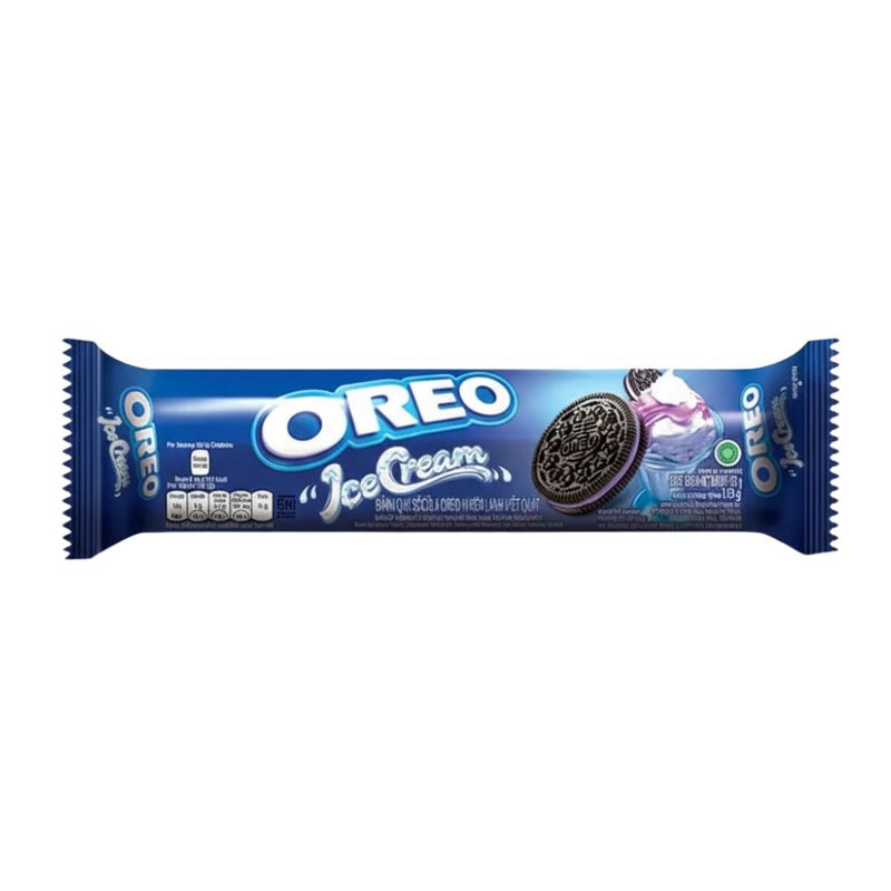 Oreo Sandwich Cookies Blueberry Ice Cream 110.4g x24 (INDO)