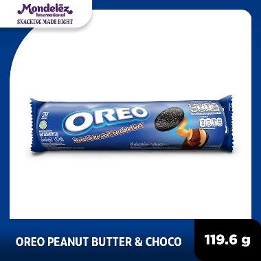 Oreo Sandwich Cookies Double Delight (Peanut Butter) 110.4g x24 (INDO)