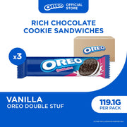 Oreo Sandwich Cookies Double Stuff 119.1g x24 (INDO)