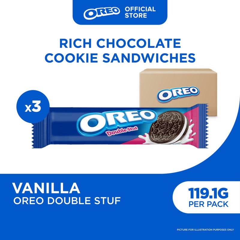 Oreo Sandwich Cookies Double Stuff 119.1g x24 (INDO)