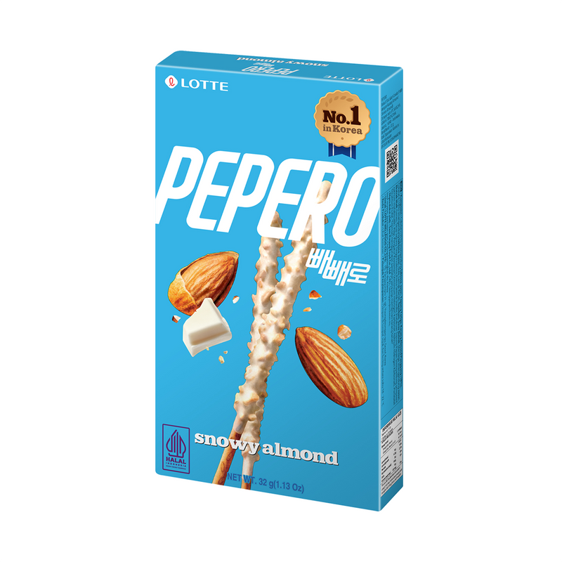 Pepero Snowy Almond Flavor Sticks 32g x40 (KR)