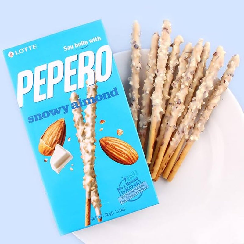 Pepero Snowy Almond Flavor Sticks 32g x40 (KR)