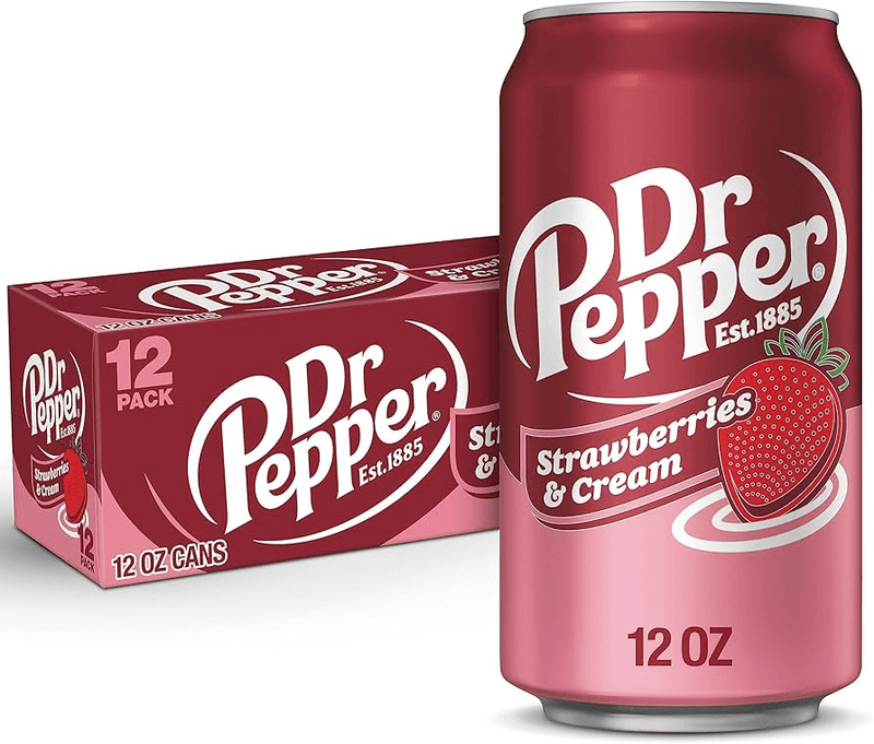 Dr Pepper Strawberries & Cream Газирана напитка КЕН USA – 355ml