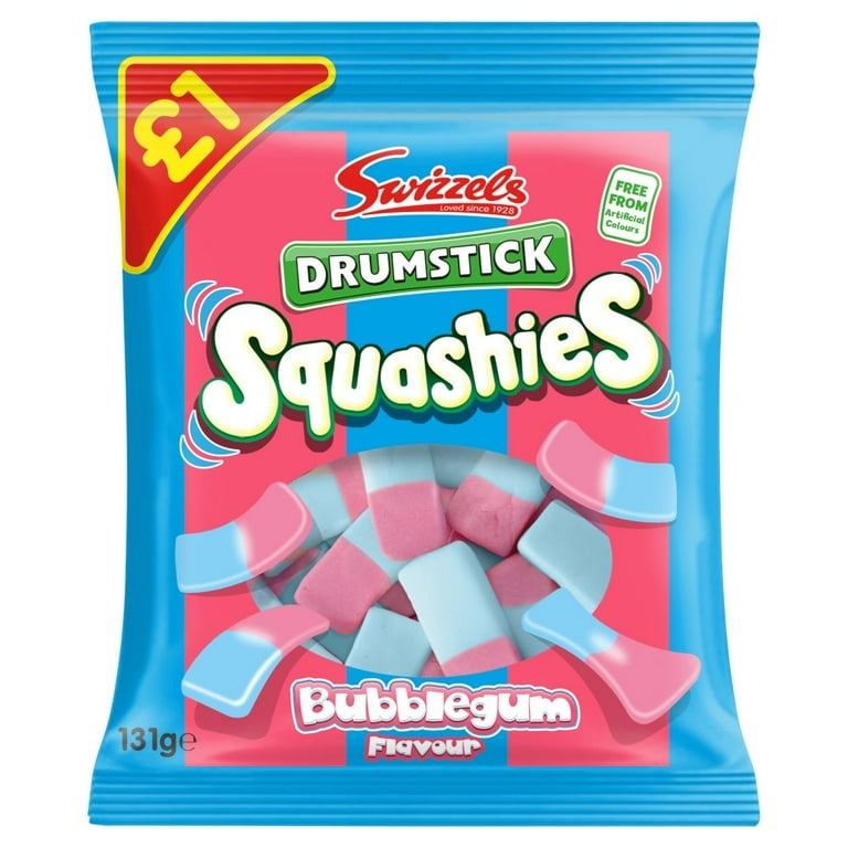 Swizzels Drumstick Squashies Bubblegum 120g x12 (UK)